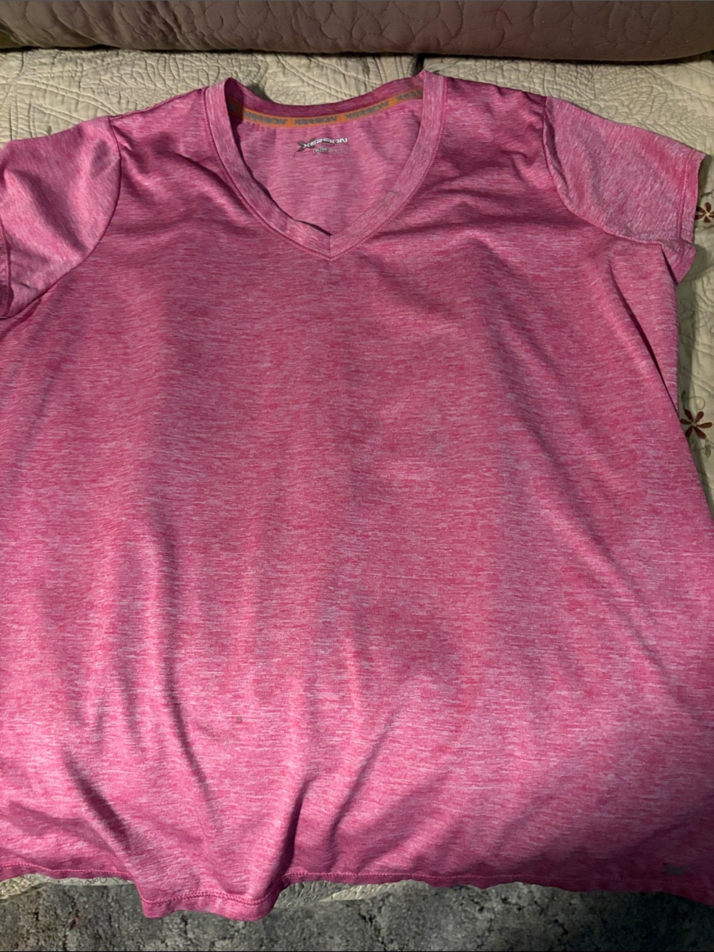 Xersion Pink Heather Performance Tee